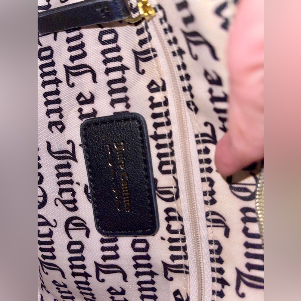 Juicy Couture Black & Gray Shoulder Bag. EUC - Picture 10 of 11
